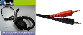 Audífonos con microfono para idiomas con Conector de dos plug stereo de 3.5mm tipo TRS