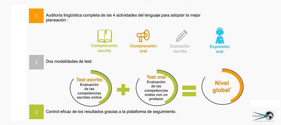 7Speaking: Opcionalmente los alumnos pueden realizar una prueba para determinar su nivel