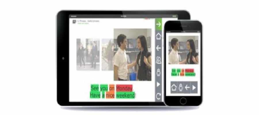 La pronunciación del español del alumnos es evaluada mediante software de reconocimiento de voz
