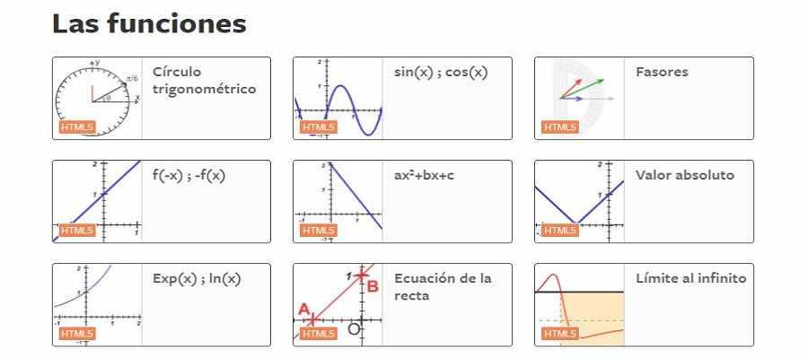 Portal multimedia de matemáticas y geometría con clips de video