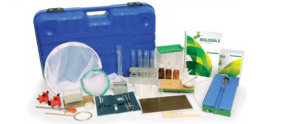 Laboratorios didácticos de biología Básica y Avanzada en maletas