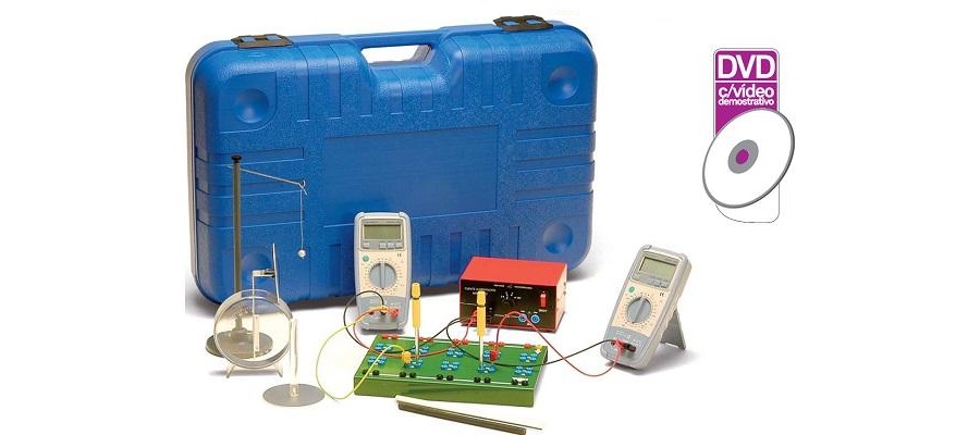 Laboratorios didácticos portátiles de Electricidad y magnetismo en maletas