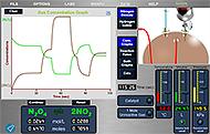 Laboratorios virtuales de química equilibrio de gases NewByte en Colombia