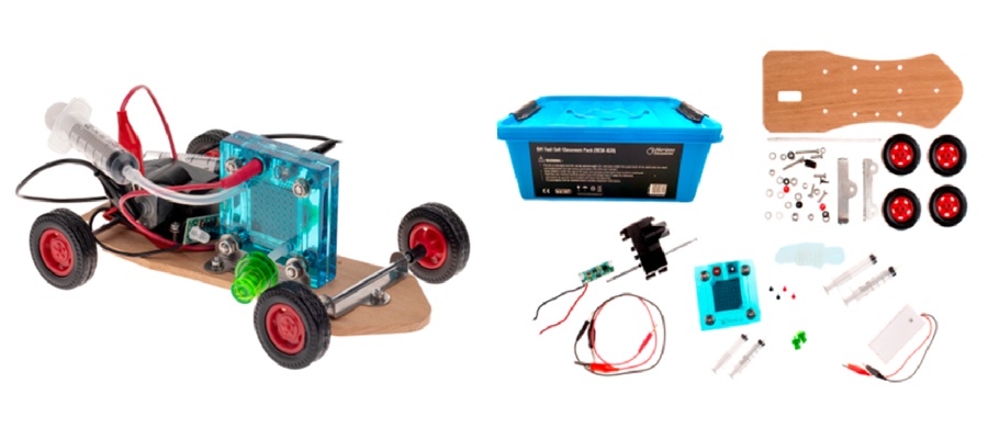 Entrenadores Serie Grand Prix H2-GP Explorer con autos alimentados con hidrógeno de Horizon Educational Colombia