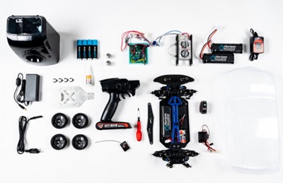 Paquete de inicio de la Serie Grand Prix H2-GP PRO con autos alimentados con hidrógeno de Horizon Educational Colombia