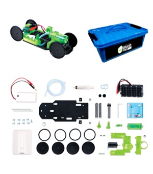 Componentes de la  Serie Grand Prix H2-GP SPRINT con autos alimentados con hidrógeno de Horizon Educational Colombia