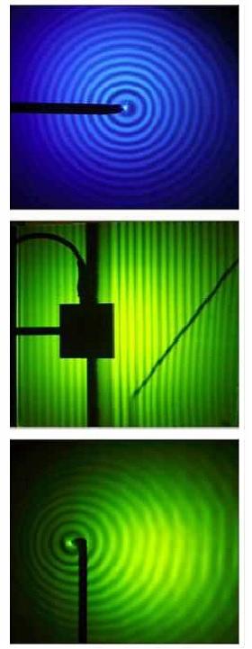 Experimentos con la cubeta o tanque de ondas SF