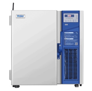 Ultracongelador vertical Haier DW-86L100J con volumen de de 100 litros para laboratorio en Colombia