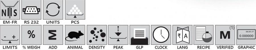 Caracteristicas de las Balanzas Analiticas serie BG en Colombia