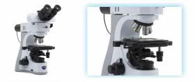 Microscopio para rutina en el laboratorio, investigación, universidad marca Optika en Colombia