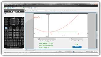 Software de álgebra y matematicas nSpire CX CAS de calculadoras Texas Instruments