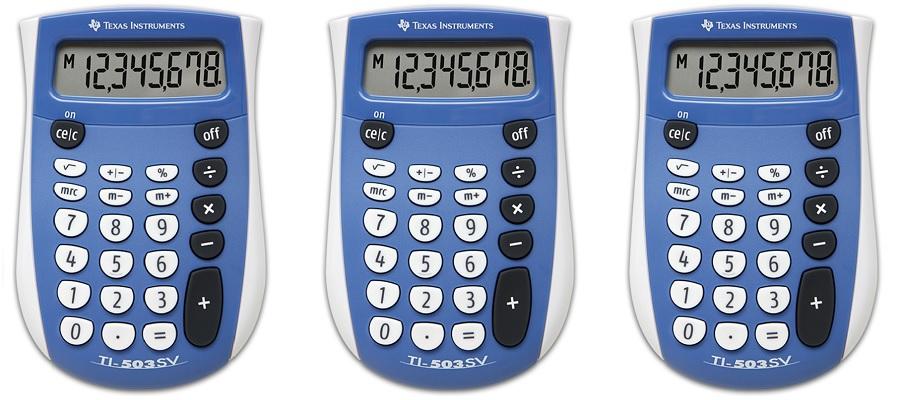Calculadora para educación primaria Texas instruments TI en Colombia