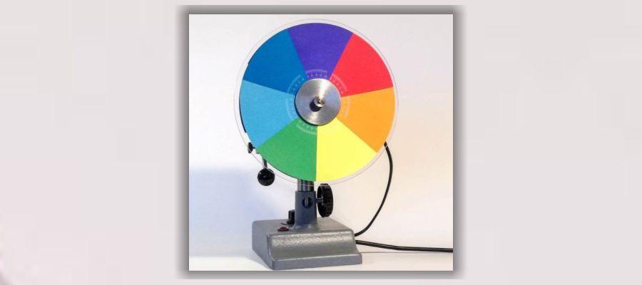Rueda de colores (ajustable) Winsco RA-17 para laboratorios de Física